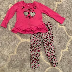 Carters toddler girl matching set
